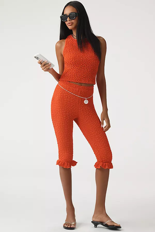 Popcorn Knit Capri Pants | Anthropologie (US)