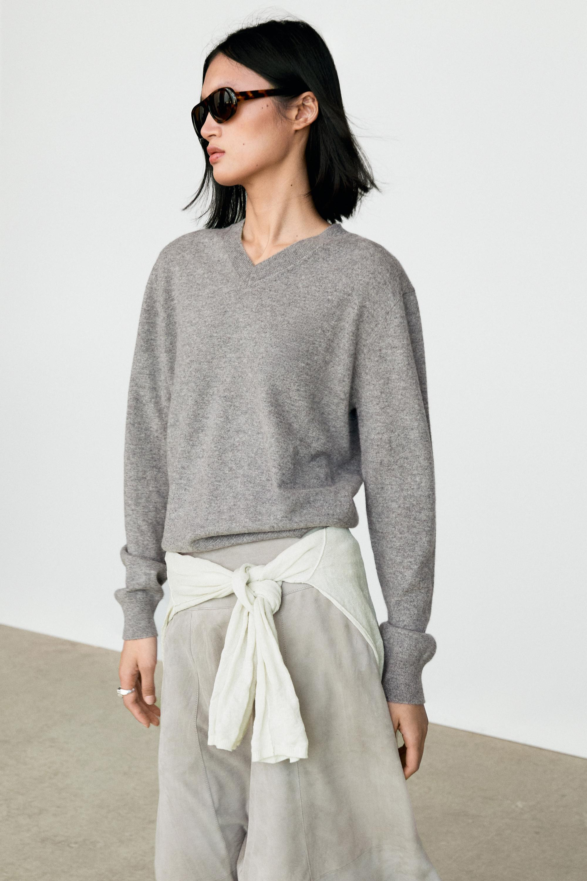 Pull en maille 100 % cachemire | Massimo Dutti FR