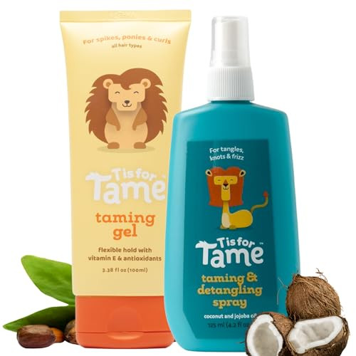 T is for Tame - Kids Hair Styling Gel & Hair Mist Bundle, All-Natural Alcohol-Free Gel & Mist for Kids & Toddlers | Amazon (US)