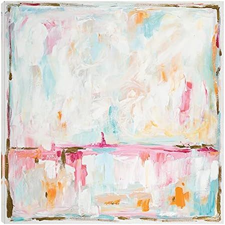 Cotton Candy Cloud by L. Hewitt - 16" x 16" Canvas Art Print Gallery Wrapped - Ready to Hang | Amazon (US)