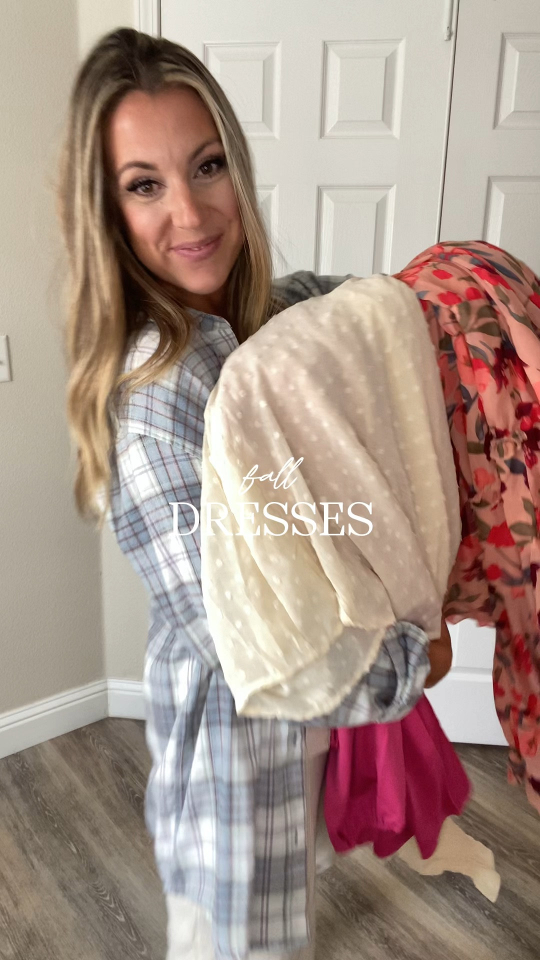 My current favorite fall dresses 👗🍁💕 wearing smalls in all — I’m 5’6 for reference! Dress 1 and 2 are lined. Dress 3 is a really thick, quality material and it’s 100% not transparent! 
#dresses #falldresses #fallstyle #walmartdress #amazondress #dressstyle 

#LTKfindsunder50 #LTKSeasonal #LTKstyletip