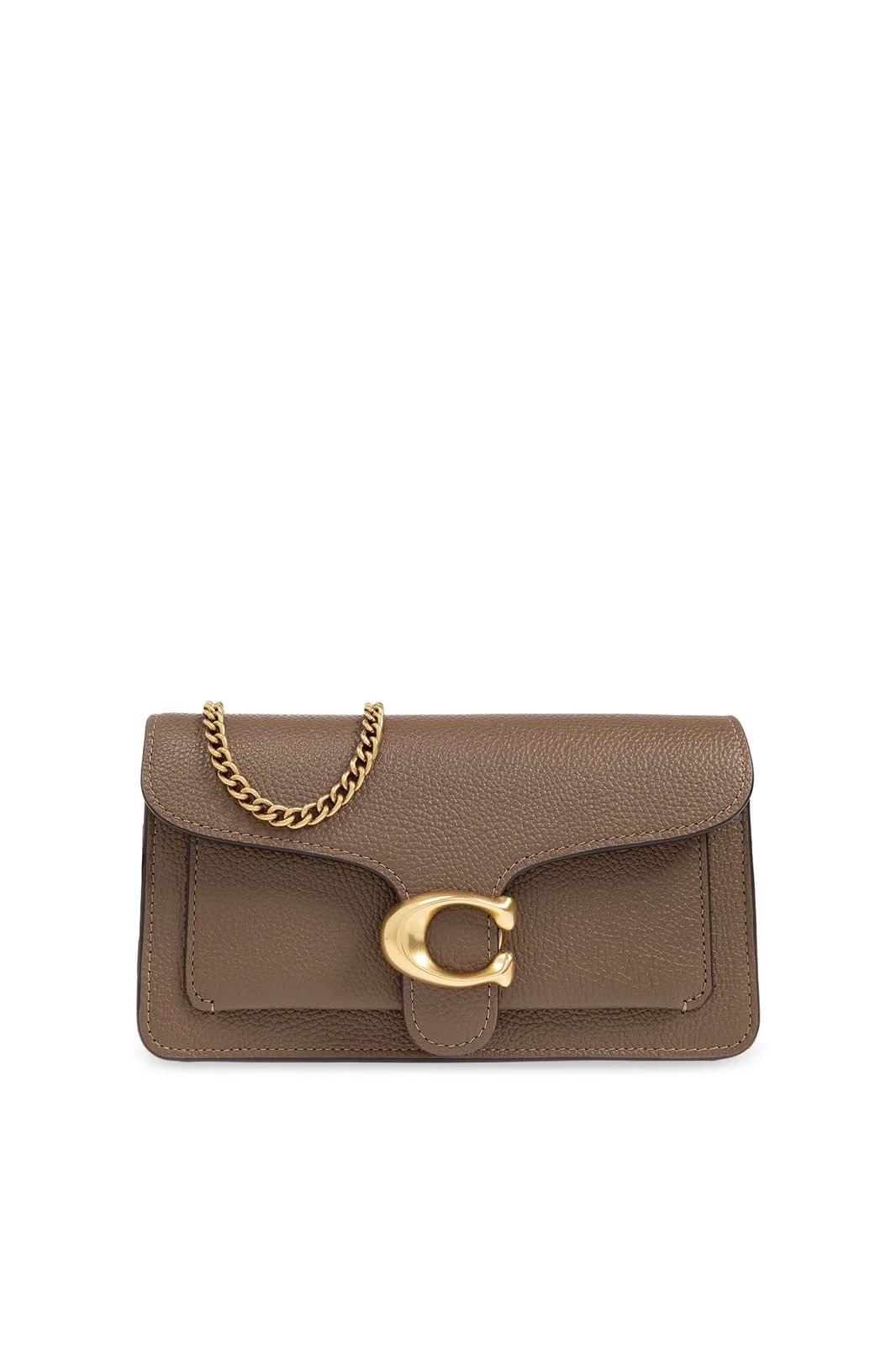 Coach Tabby Logo Plaque Chained Clutch Bag | Cettire Global
