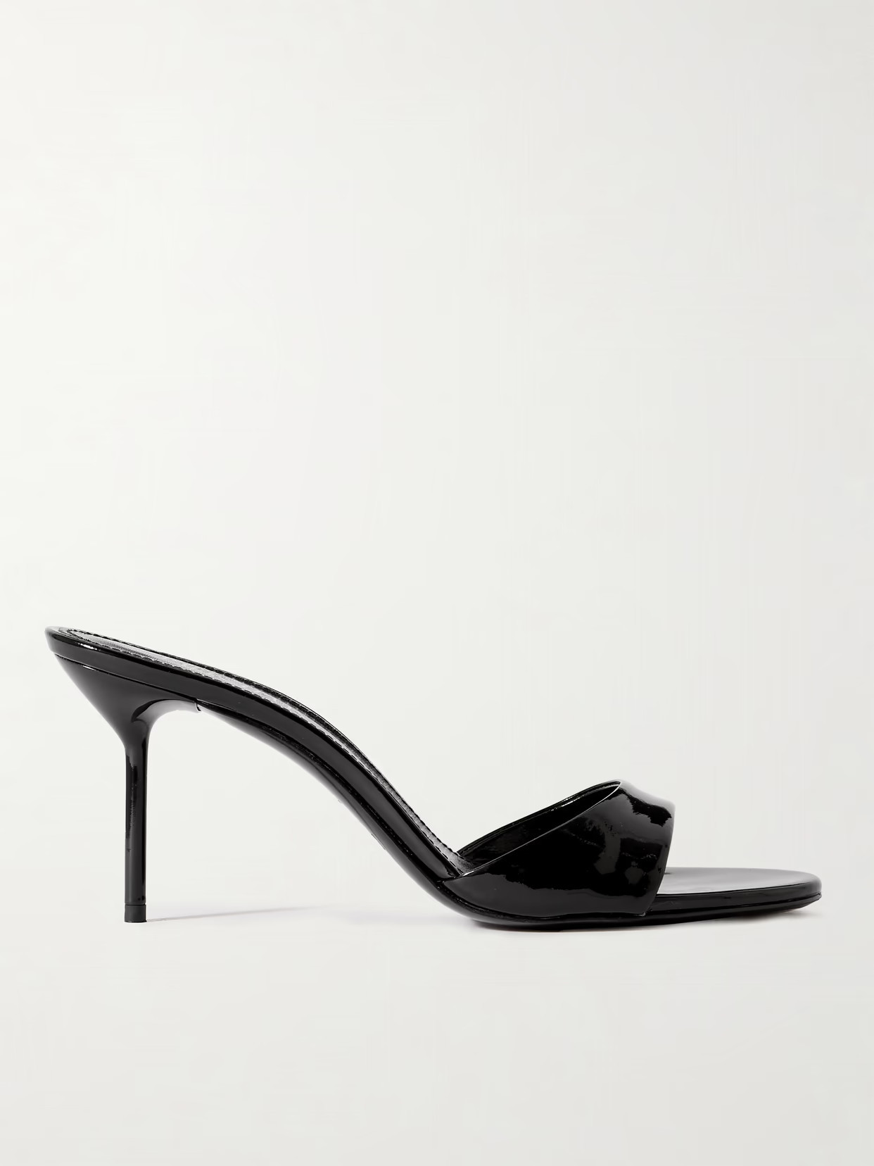 Paris Texas - Lidia Patent-leather Mules - Black | NET-A-PORTER (UK & EU)