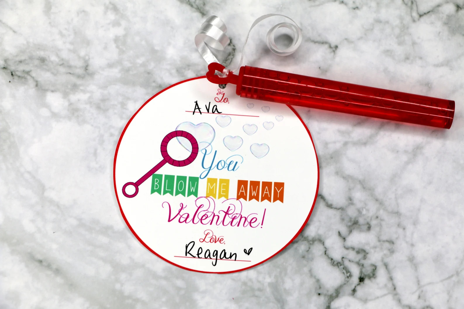 PRINTABLE Bubbles Valentines Day Tags You Blow Me Away | Etsy | Etsy (US)