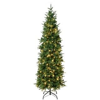 6ft. Pre-Lit Feel-Real® Duxbury Slim Artificial Christmas Tree, Warm White LED Lights | Michaels | Michaels Stores