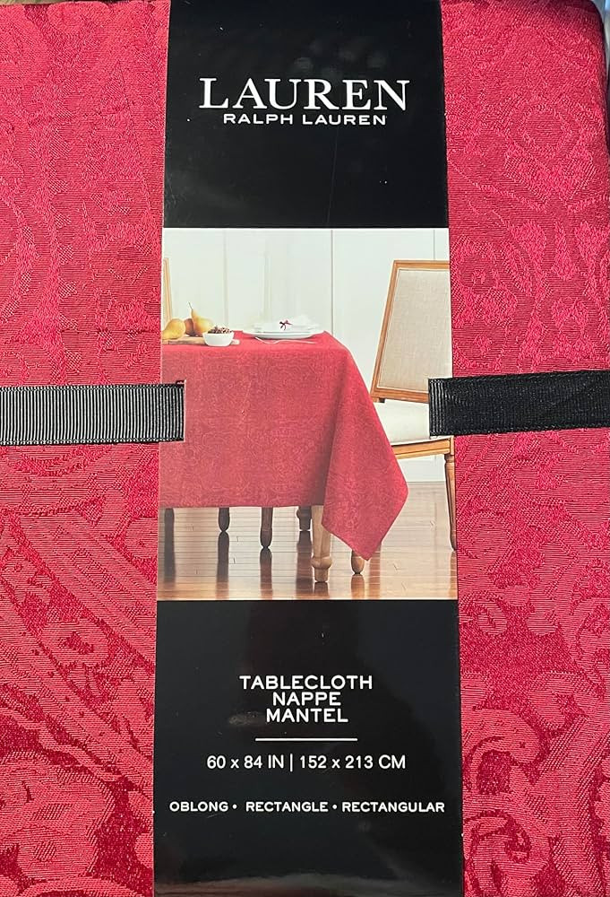 Ralph Lauren Royal Dalton Tablecloth Floral with Birds / Cinnamon 60 x 84 100% Cotton | Amazon (US)