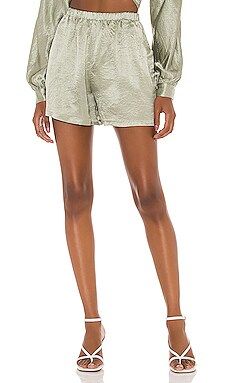 Lovers + Friends Lounge High Waisted Shorts in Sage Green from Revolve.com | Revolve Clothing (Global)