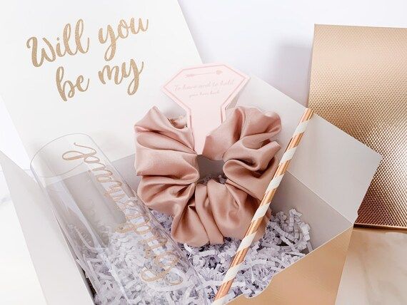Bridesmaid Proposal Box, Will You Be My Bridesmaid Gift, Bridesmaid Champagne Flute, Will you be ... | Etsy (US)