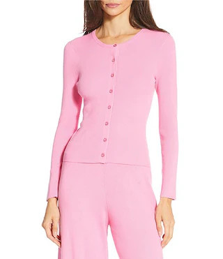 Diane Long Sleeve Crew Neck Coordinating Cardigan | Dillard's