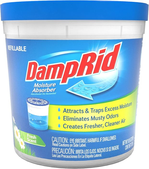 DampRid Fresh Scent Refillable Moisture Absorber - 10.5oz cup – Traps Moisture for Fresher, Cle... | Amazon (US)