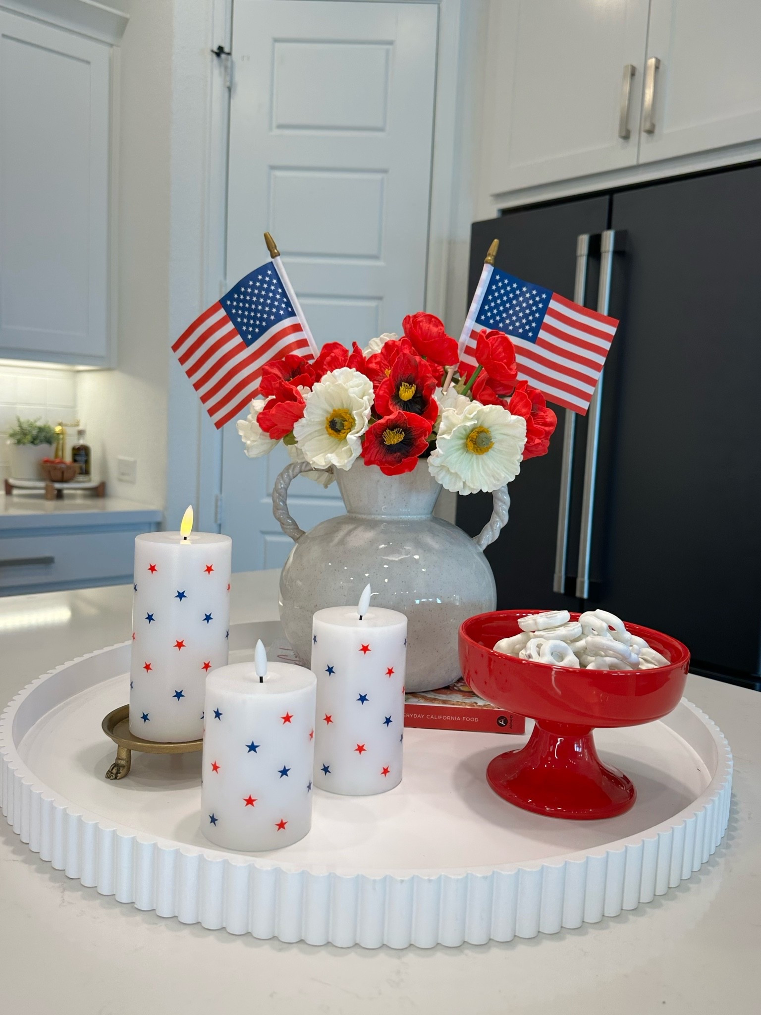 Patriotic tray styling