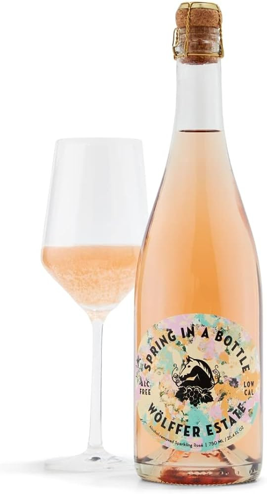 WOLFFER ESTATE Spring in a Bottle Non-Alcoholic Sparkling Rose, 750 ML | Amazon (US)