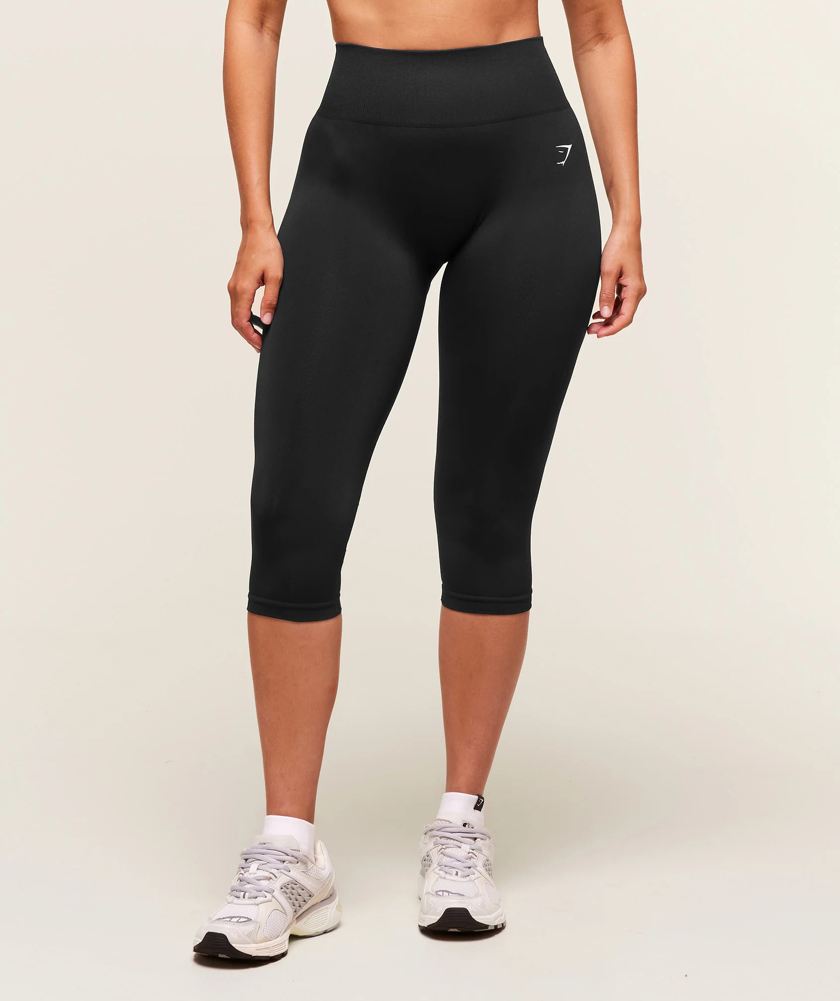 Gymshark Everyday Seamless Capri Legging - Black | Gymshark US