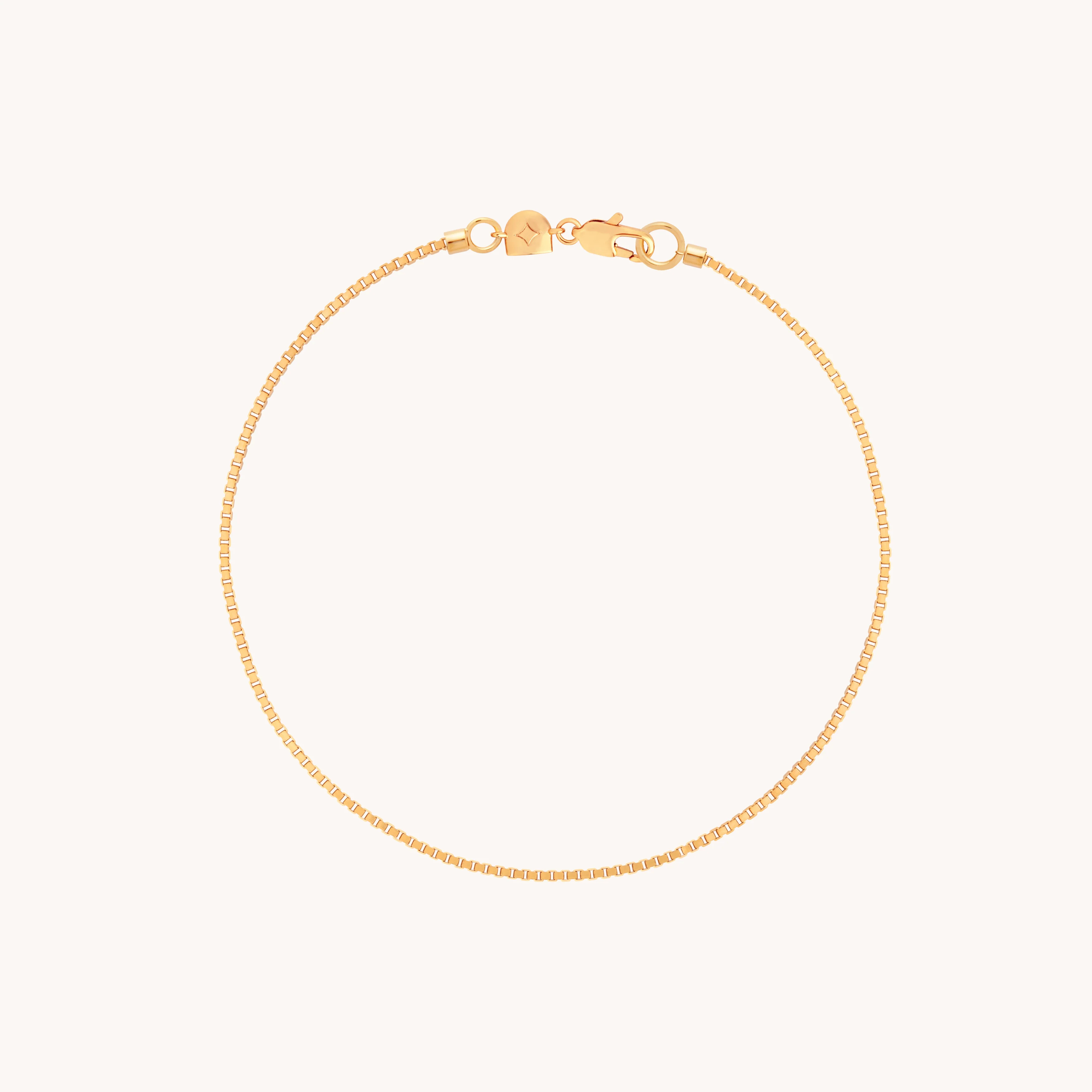 Essential Box Chain Bracelet in Gold | Astrid & Miyu UK