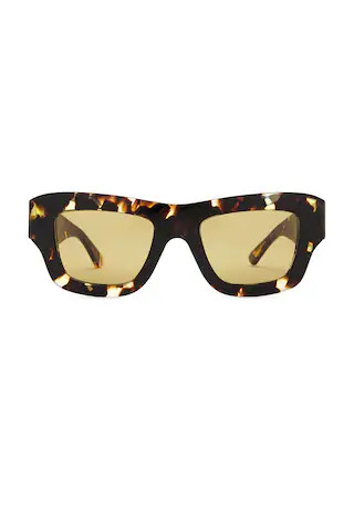 Bottega Veneta Square Sunglasses in Havana & Brown from Revolve.com | Revolve Clothing (Global)