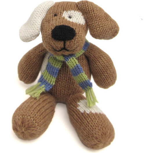 Plush Spotted Dog, Brown | Maisonette