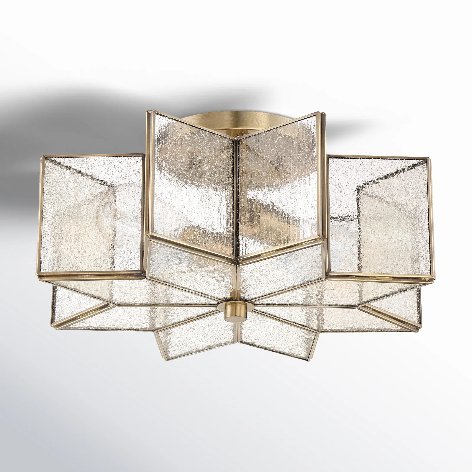 Putnam 2 Light Glass Semi Flush Mount | Joss & Main