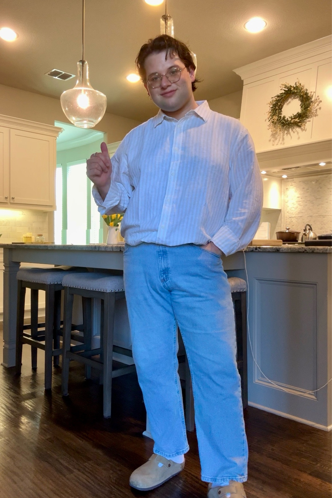 Been ordering some new spring clothes lately and I’m head over heels for this oversized linen shirt from banana republic factory. I feel like I’m wearing a sack in the best way possible  

#LTKfindsunder50 #LTKmidsize #LTKmens
