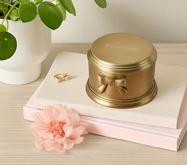 Ava Ribbon Keepsake Box | Pottery Barn Kids