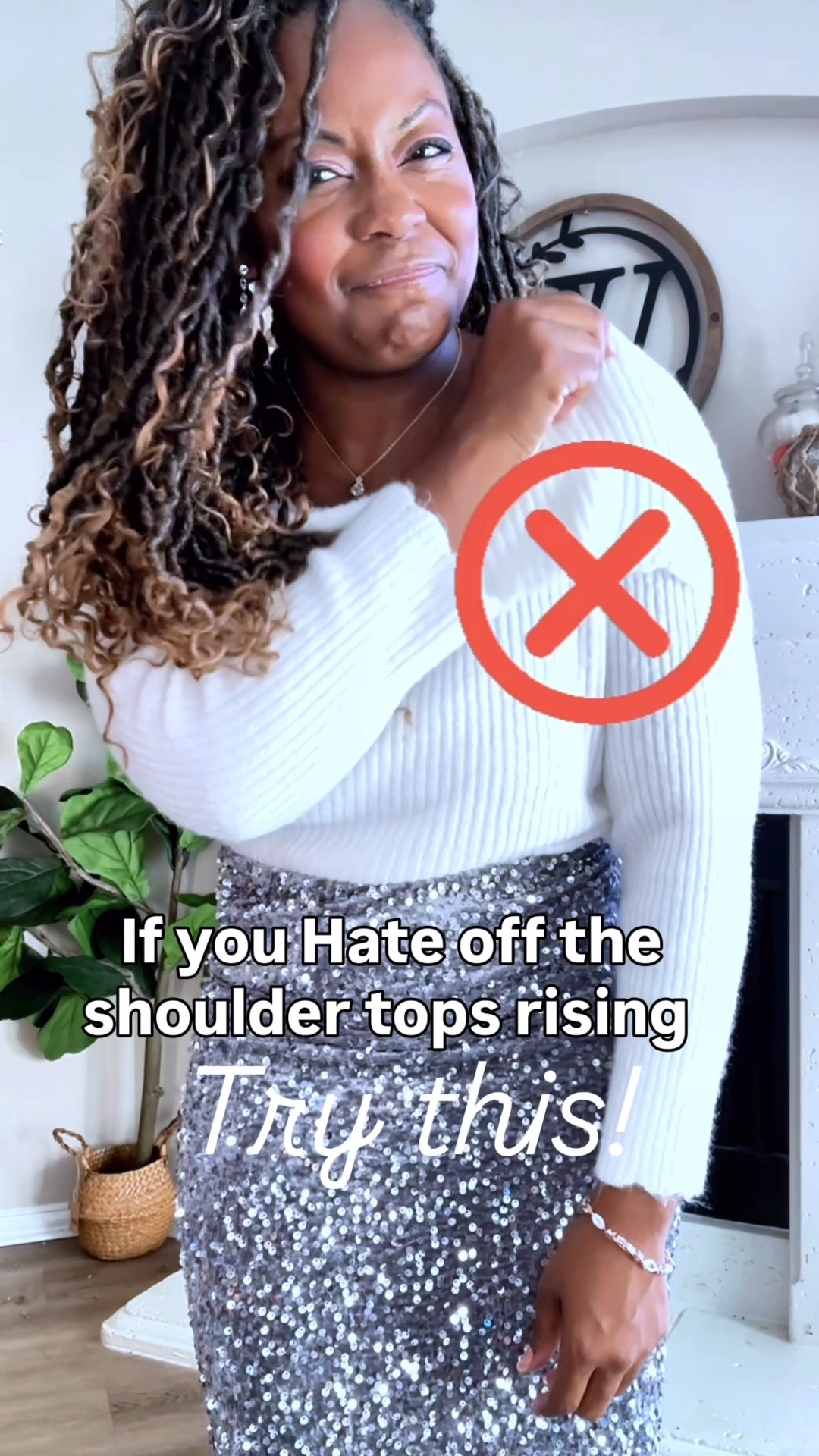 Off shoulder fashion hack! This outfit is also great for Christmas and New Year’s /NYE

#LTKFindsUnder50 #LTKHoliday