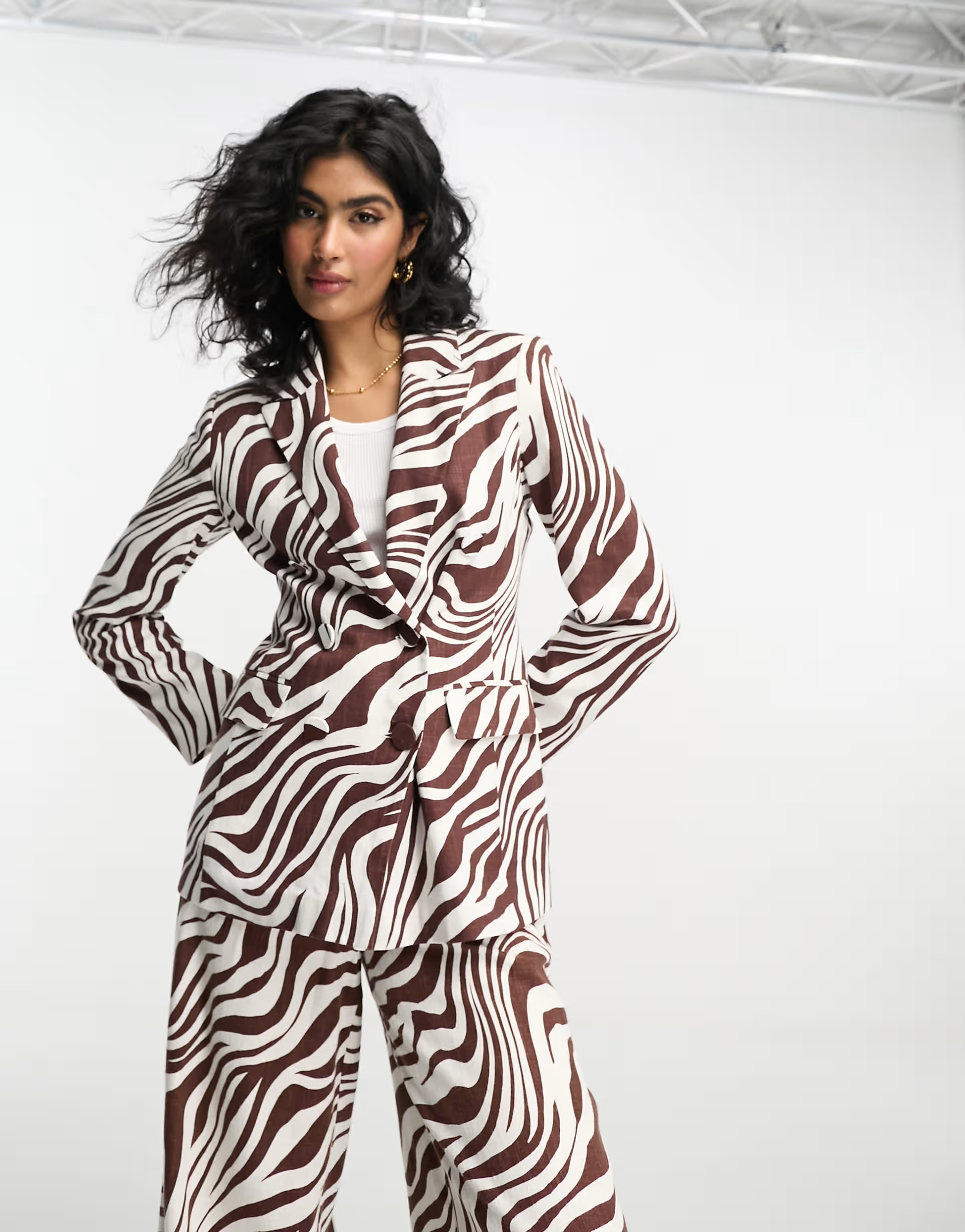 ASOS DESIGN - Mix & Match - Linnen pak in dierenprint | ASOS (Global)