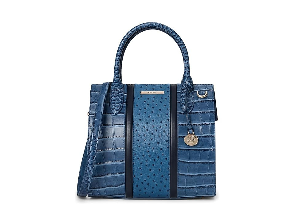 Brahmin Small Caroline Cross Body Women's Handbags Retro Blue, Leather | Zappos