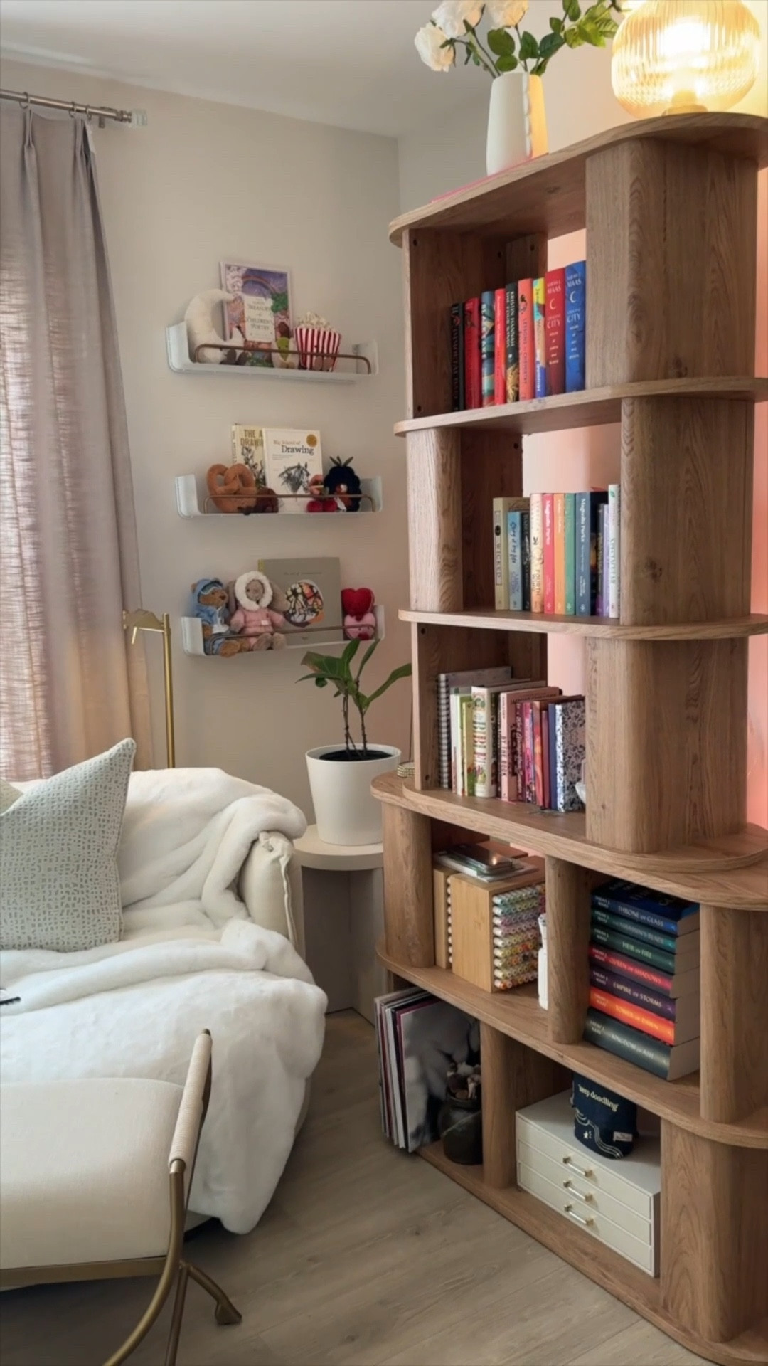 Cannot get over this cozy corner! It’s so girly and perfect! 🤩 

Home decor, at home library, reading nook 

#LTKSaleAlert #LTKFindsUnder100 #LTKHome