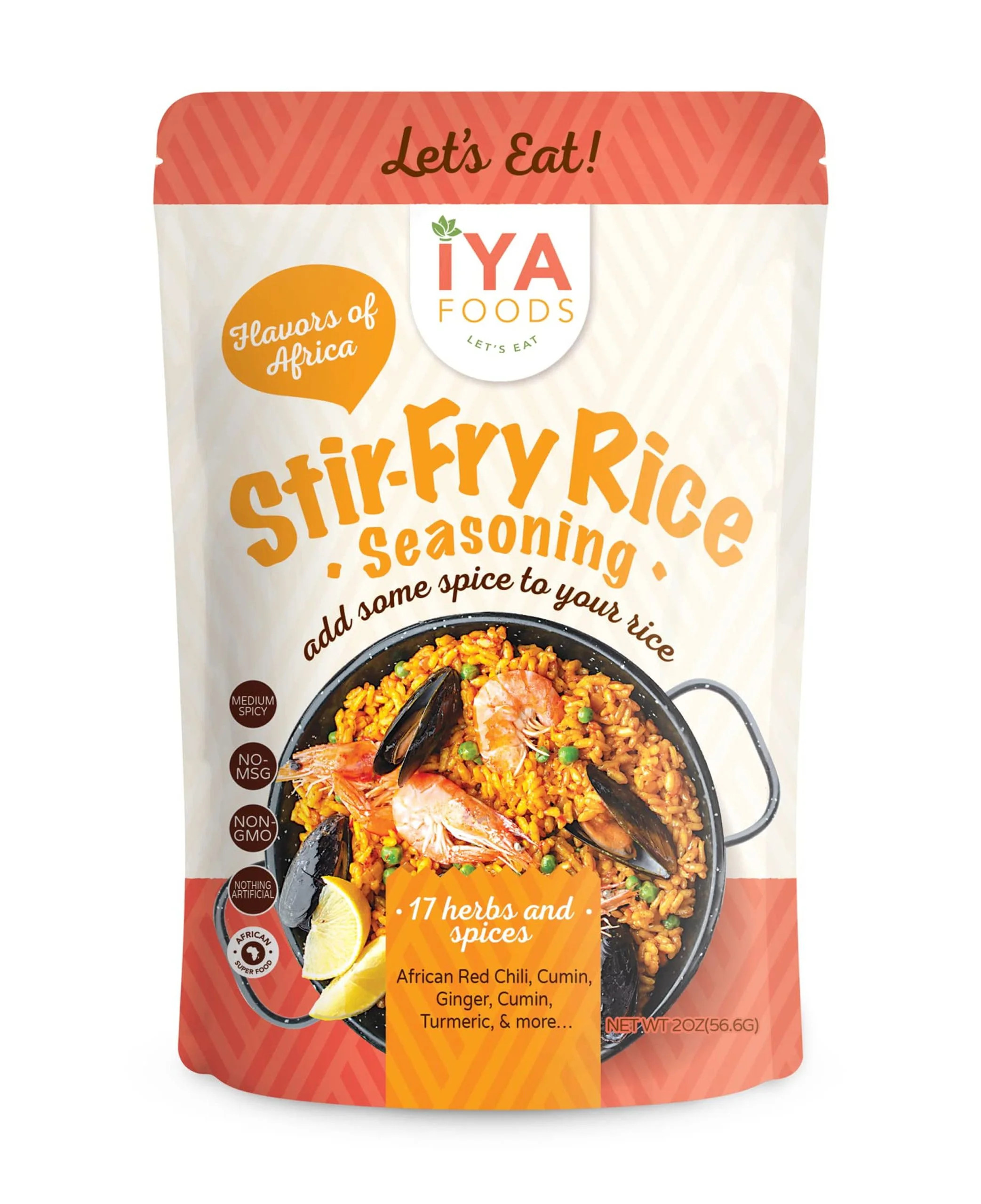 Iya Foods Spicy Fried TSF6&nbsp;Rice Seasoning 2 oz No Preservatives, No Added Color, No Additive... | Walmart (US)