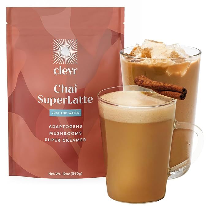 Clevr Blends Chai Tea Latte, Oat Milk Instant Latte Mix, Powder Latte Black Tea Organic Spices, C... | Amazon (US)