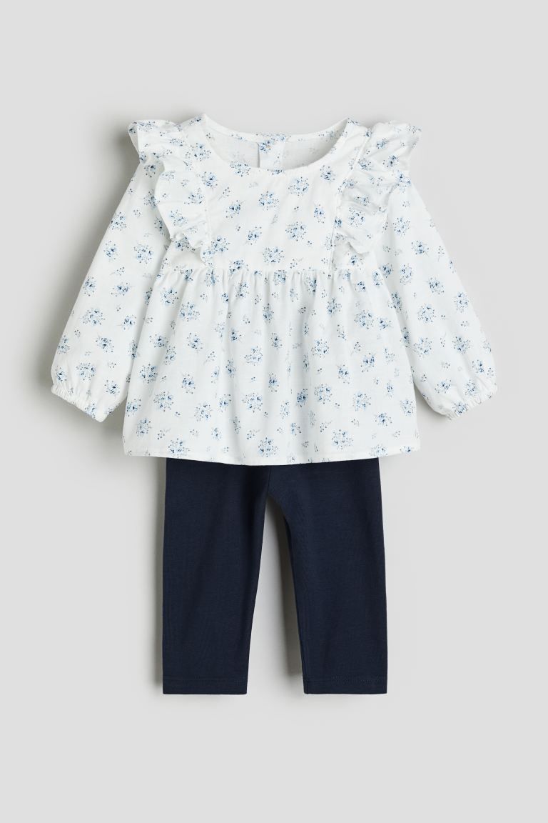 2-piece Blouse and Leggings Set | H&M (US + CA)