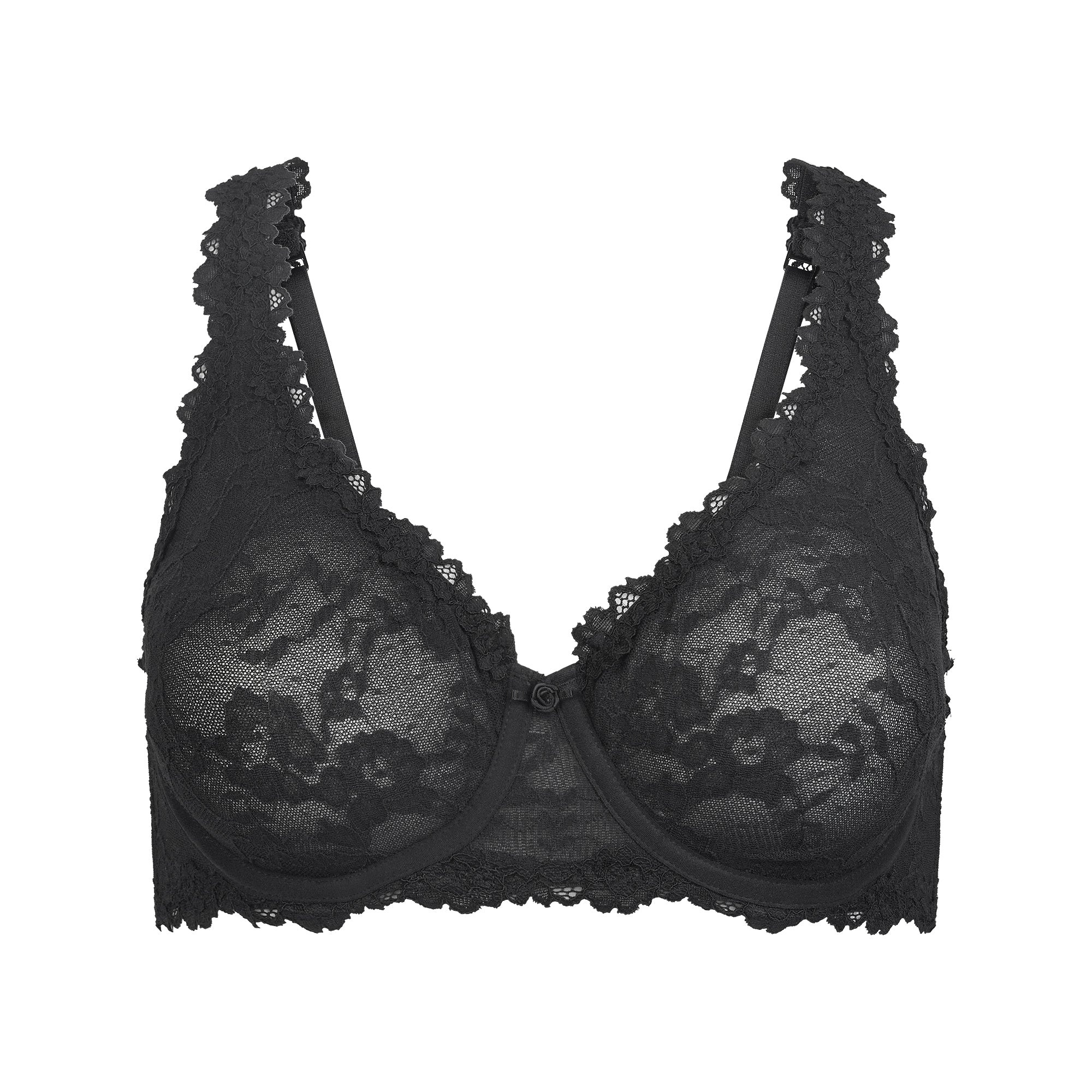 STRETCH LACE UNLINED FULL COVERAGE BRA | SOOT | SKIMS | SKIMS (US)