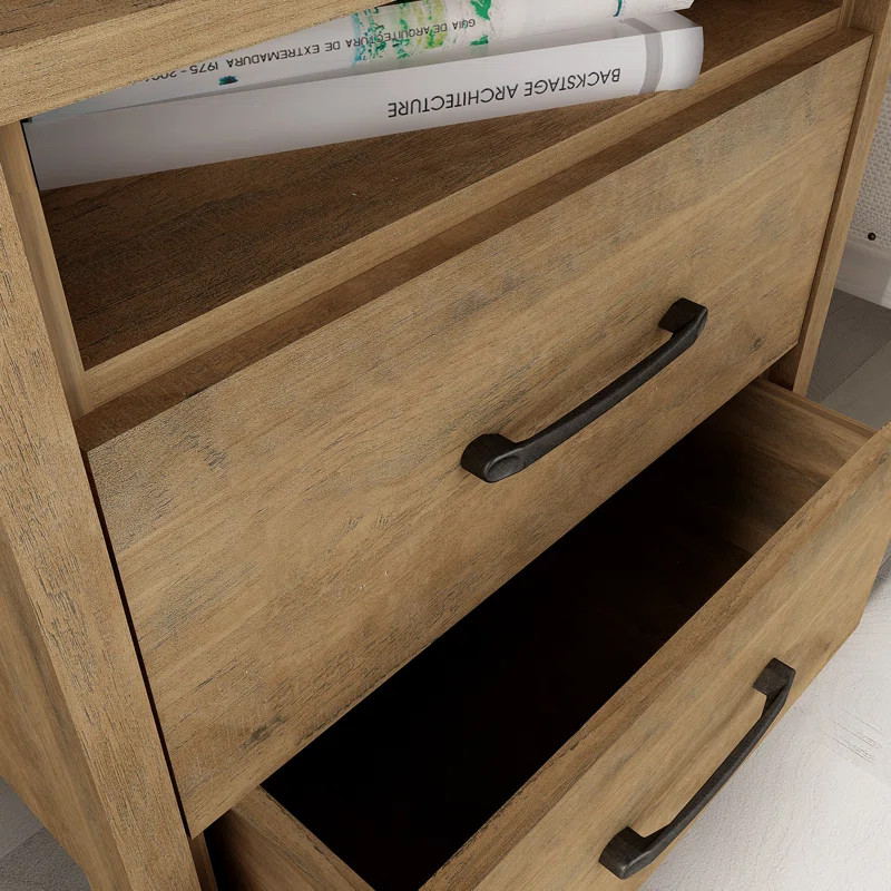 Chivonne 22.7" 2Drawer Nightstand | Wayfair North America