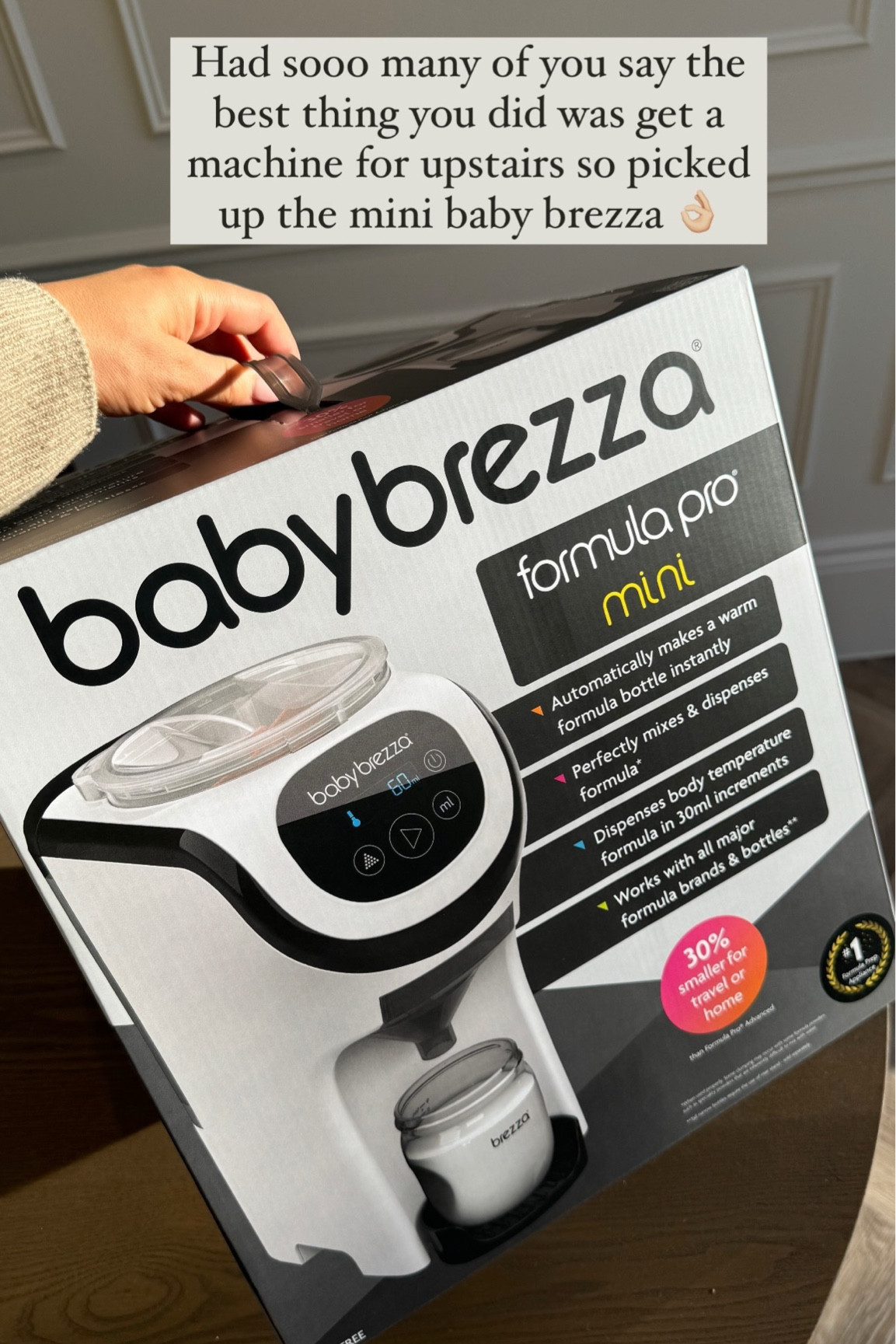 Got the mini baby brezza to have upstairs! Making my life easier! 

#LTKkids #LTKbaby #LTKmaternity