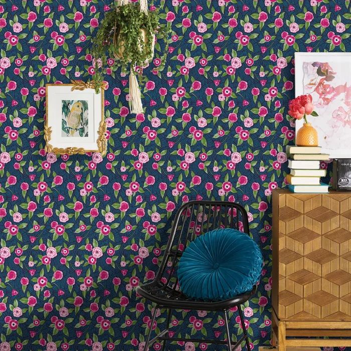 Marker Floral Coordinate Peel & Stick Wallpaper - Opalhouse™ | Target