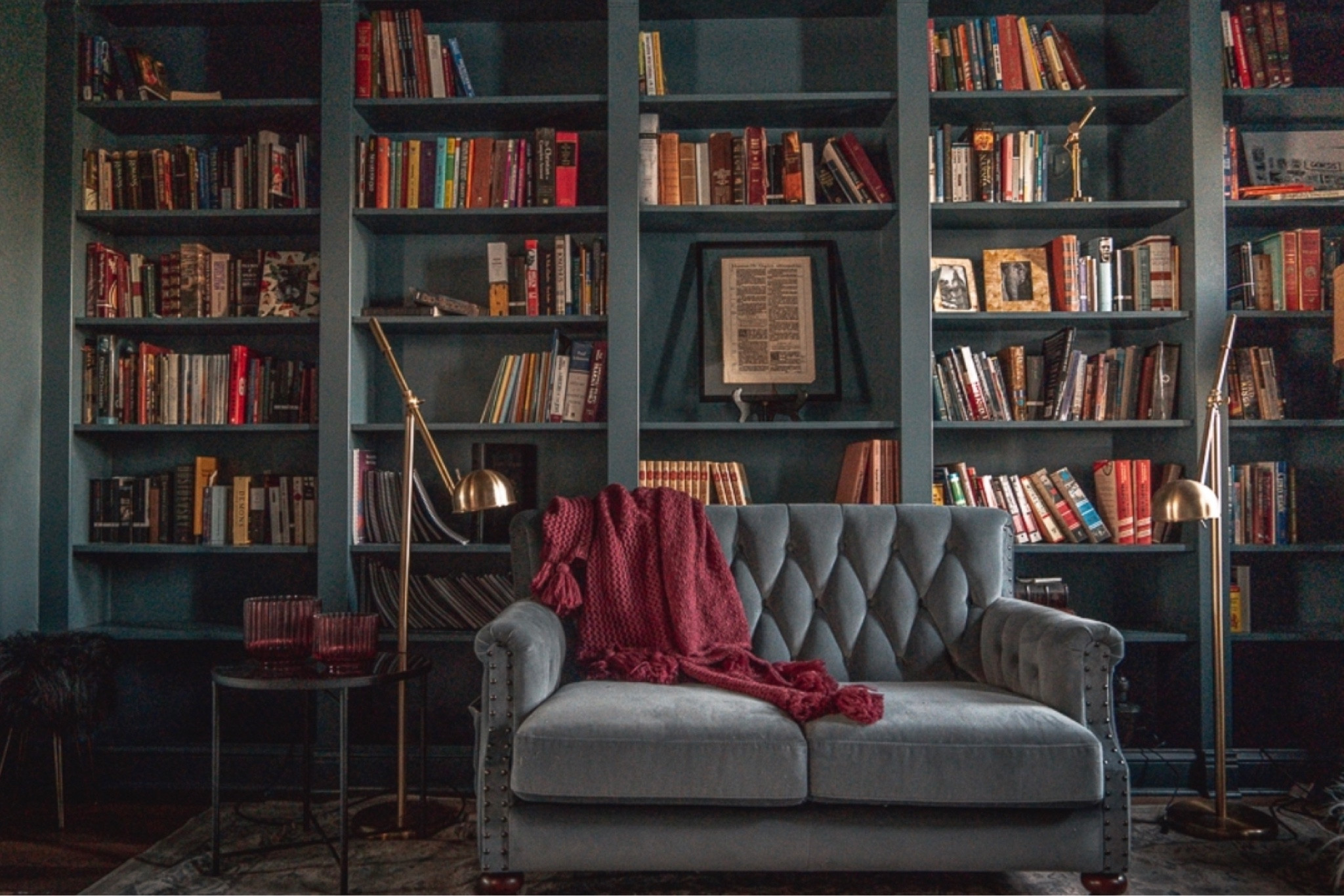 The home library is my favorite room in the house and favorite DIY to date. It oozes with dark academia!  Not bad for a couple Ikea Billy bookshelves! 🖤 

#LTKFind #LTKhome #LTKfamily