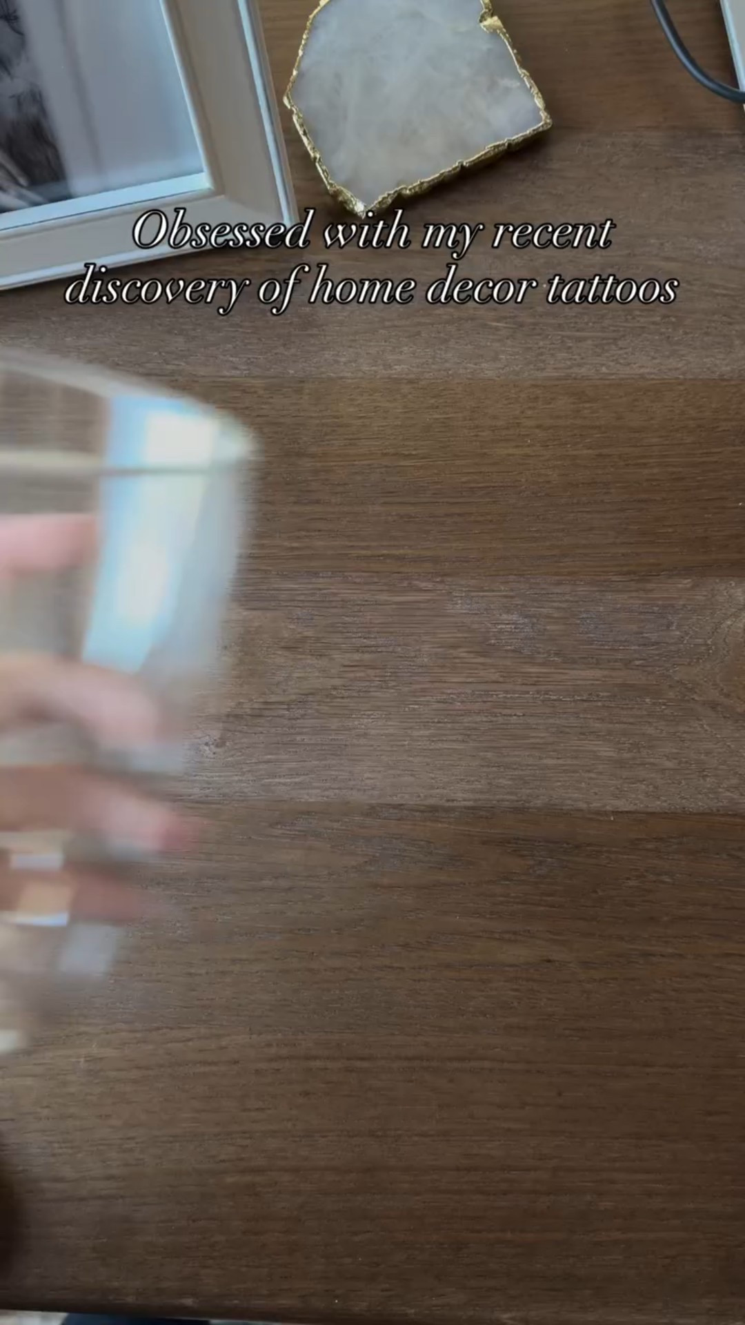 So many fun creations are possible with @suteka_! These tattoos totally transformed my glasses and I am already eyeing my next DIY project with this product - vintage postage stamps on my dish set!! #ad