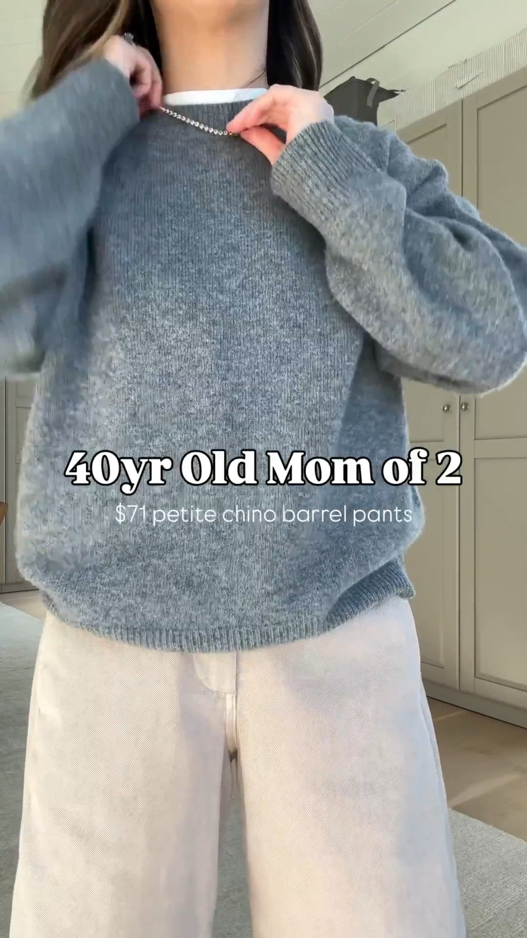 New Gap chino barrel pants. These are a great fit on petites. I sized up to a petite 2 so the rise wouldn't feel too tight. Very comfy, too!

Madewell denim jacket xs. But prefer the small
Gap barrel chino pants petite 2
Everlane tee medium
Aritzia cashmere blend sweater xs
Everlane ballet flats 5
Anine Bing Kate bag
YSL Sunglasses
Dorsey James necklace 15"

Petite style, jeans 

#LTKgrwm #LTKootd #LTKmomlife