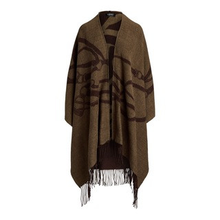 Equestrian Jacquard Ruana | Flannels UK