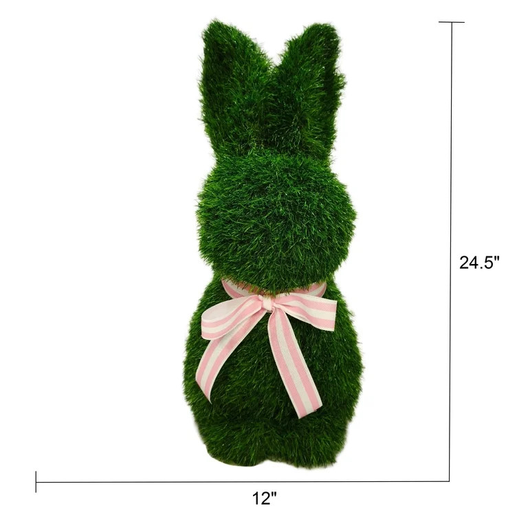 Faux Grass Sitting Bunny Tabletop Decoration, 24.5", Easter by Way To Celebrate | Walmart (US)