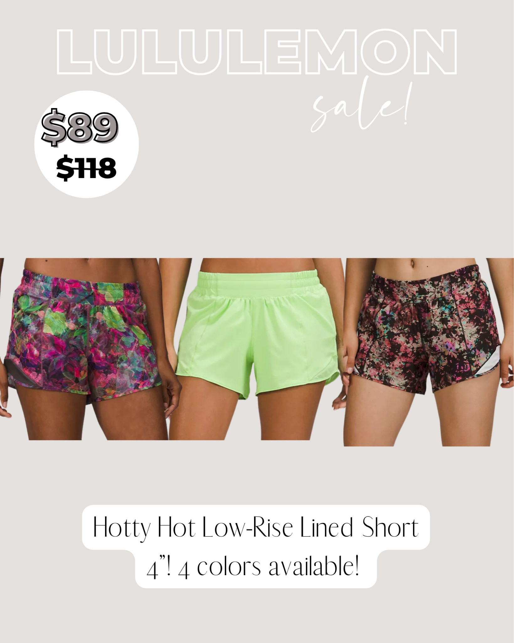 Lululemon Hotty hot shorts on sale! 

#LTKunder50 #LTKsalealert #LTKstyletip