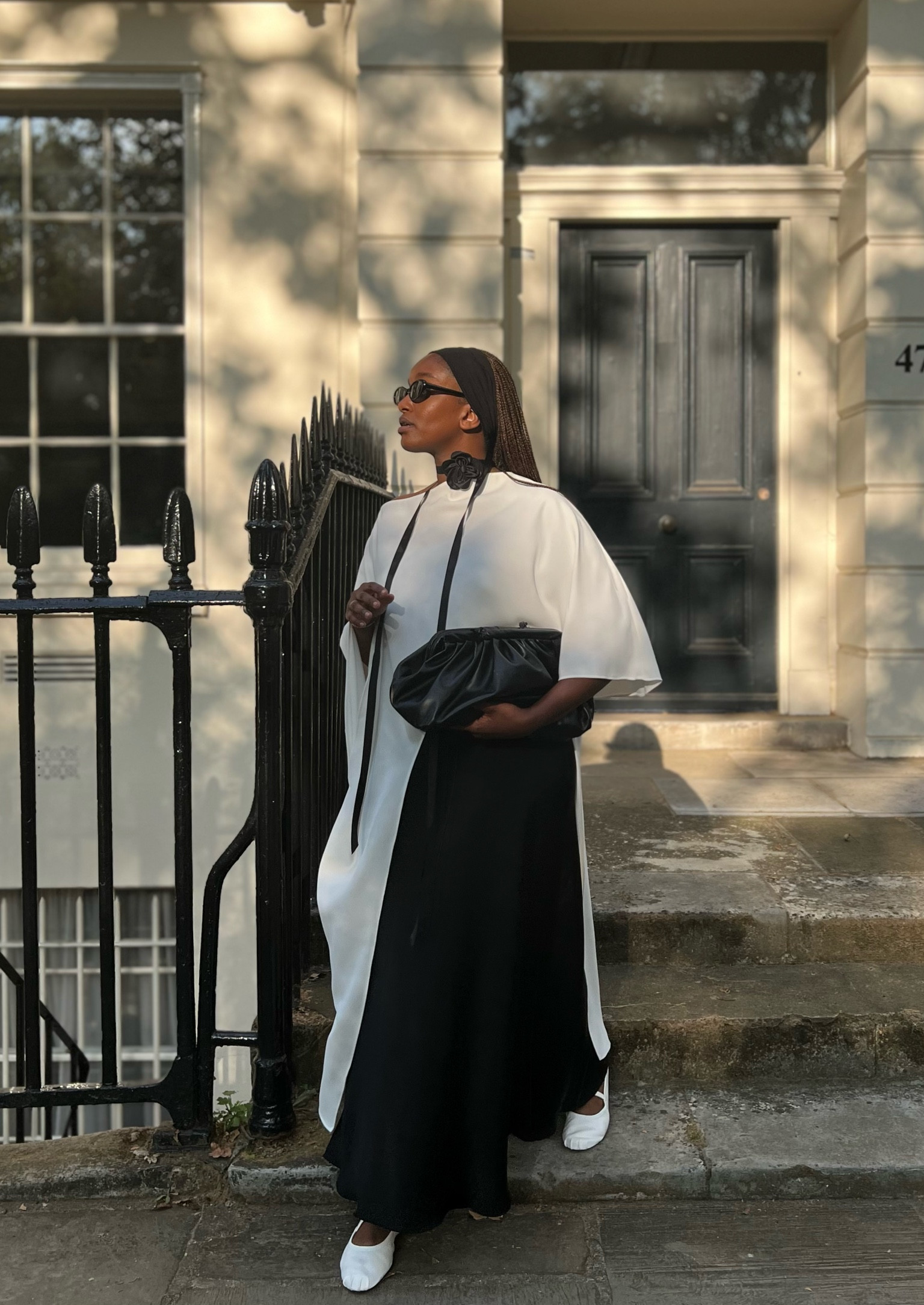 Zara, Cos, H&M, asos, topshop, free people, monochrome fit, transitional outfit, autumn fit, fall style, black and white outfit, asymmetrical top, maxi skirt, clutch bag, casual fit, choker necklace, pouch bag, street style

#LTKstyletip #LTKSeasonal #LTKeurope