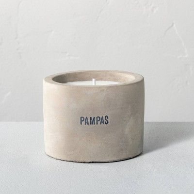 5oz Pampas Mini Cement Candle - Hearth & Hand™ with Magnolia | Target