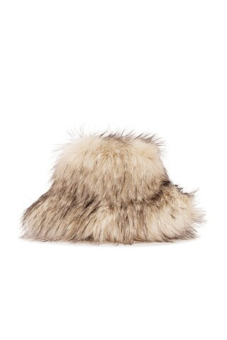Adrienne Landau The Emily Faux Fur Hat in Beige from Revolve.com | Revolve Clothing (Global)