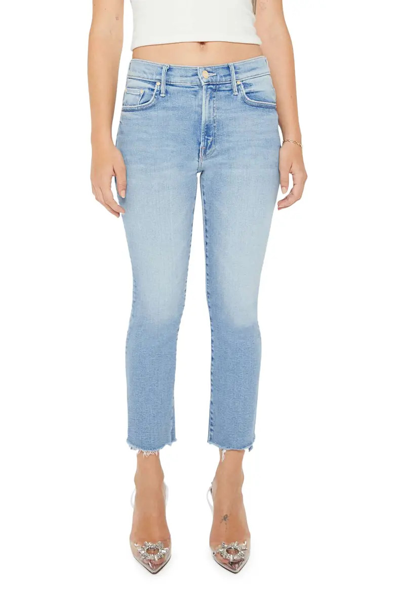 Lil' Insider Frayed Step Hem Crop Skinny Jeans | Nordstrom