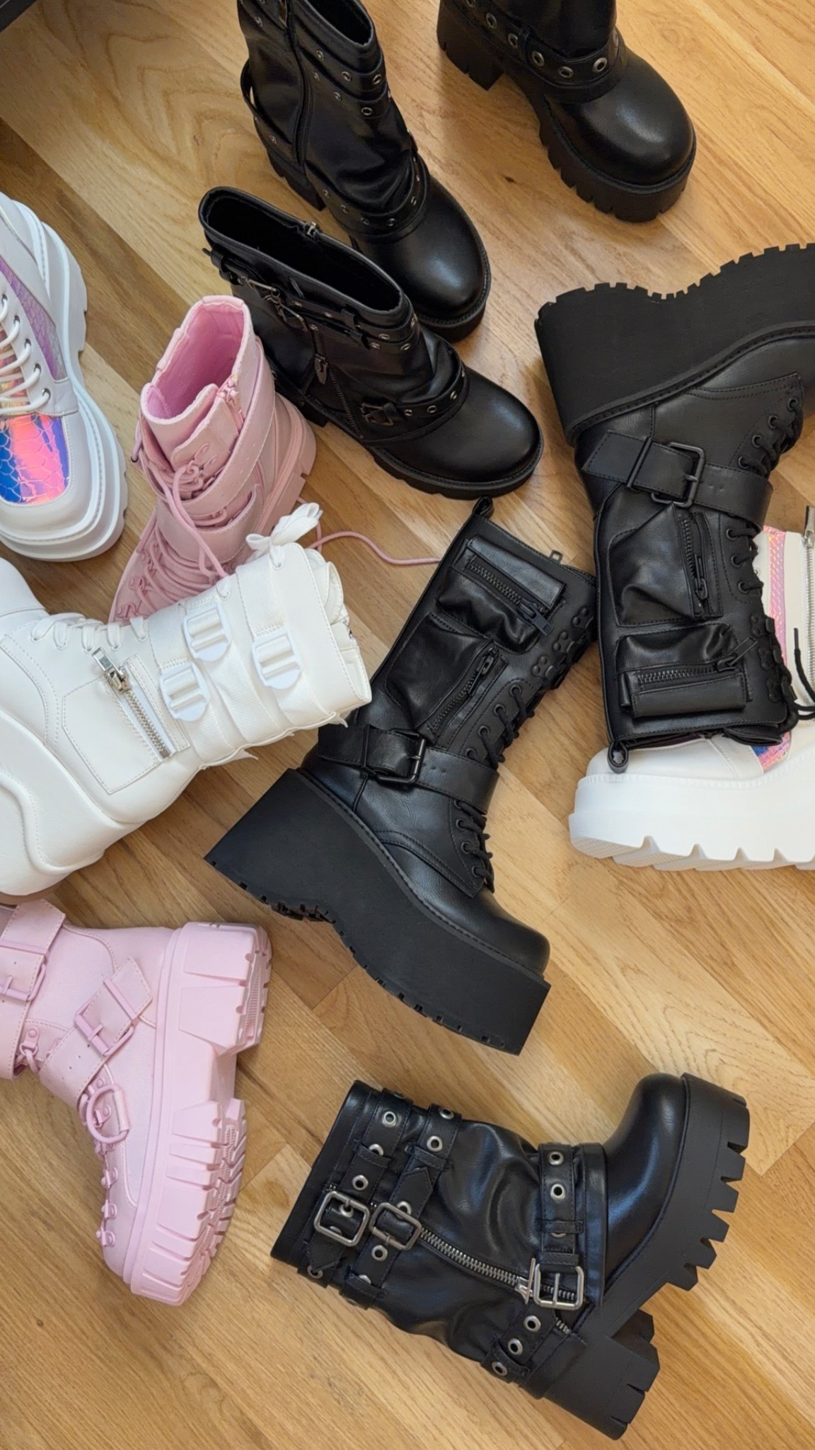 shoes for your next festival, concert, or party 🖤

Wearing my usual size 7! 

concert, girls night, party, dance look, festival boots, party shoes, concert boots, statement boots, platform boots, chunky boots, edgy boots, moto boots, going-out shoes, festival outfit shoes, concert outfit shoes, party outfit shoes, statement footwear, trendy boots, cool girl shoes, night-out shoes, event shoes

#LTKootd #LTKgrwm #LTKTravel