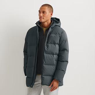 Men's Essential Down Hooded Parka | Eddie Bauer - CA