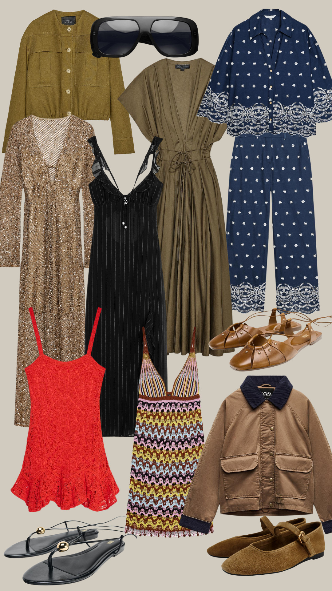 Zara, Suede Ballerinas, Bomber Jacket, Waxed Jacket, Shield Sunglasses, Midi Camisole Dress, Darted Midi Dress, Mini Knit Dress, Sequinned Midi Dress, Peplum Crochet Dress, Embroidered Co-ord, Cage Sandals, Flat Sandals 

 #LTKuk #LTKspring #LTKstyletip