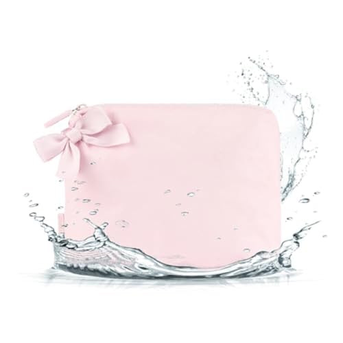 Case-Mate Essential Crinkle Bow Makeup Bag - Waterproof Zipper Pouch - Daily Use Travel Pouch for... | Amazon (US)