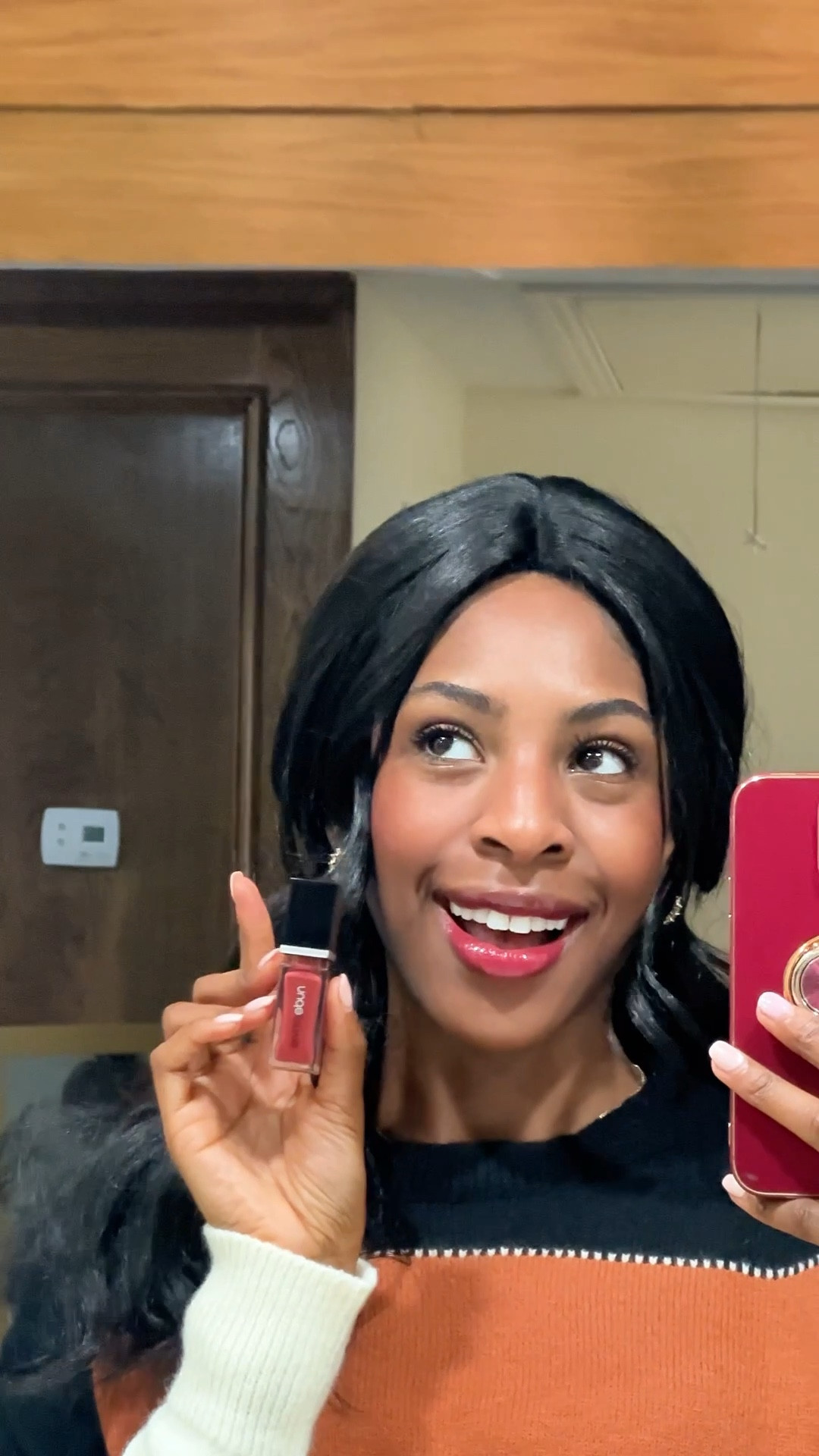 Finishing touches to tie your look together. I feel like a minimal makeup look with a cute gloss instantly gives you a pop 