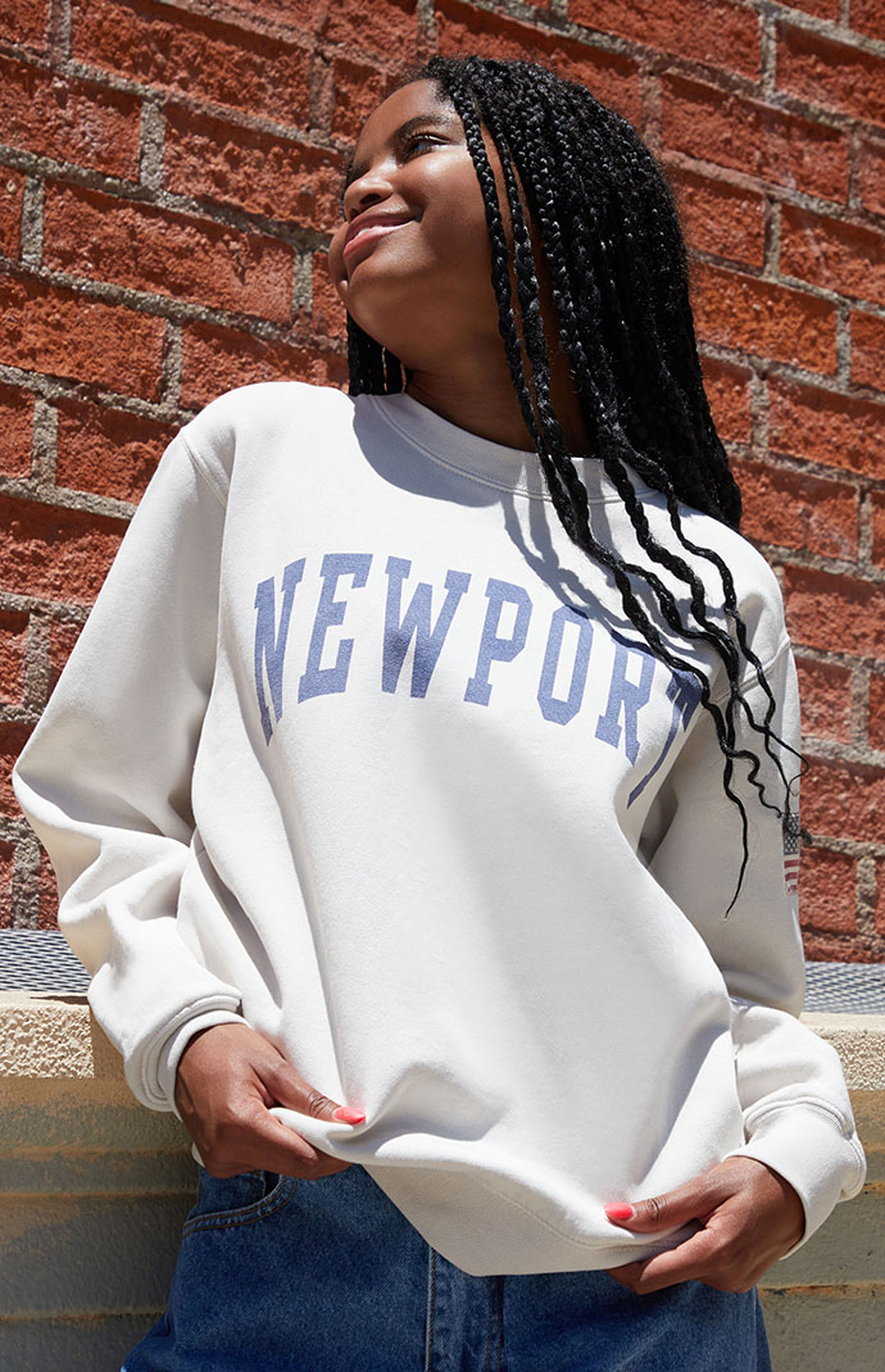John Galt Erica Newport Crew Neck Sweatshirt | PacSun